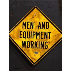 6 metal road signs
