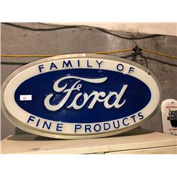 Ford sign with Busch Beer sign