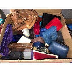 Box full of unique jewellry cases from 1900's