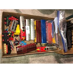 Two boxes electric toy trains