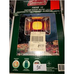 Coleman unused propane heater, Conair foot spa, parafin foot bath