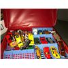 Image 2 : Hot Wheels kit with 40 plus die cast cars, games, 1960's model race track and cars "Scalextric"