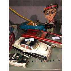 Rare metal toys from 40's to 60's wind up, games, West German made