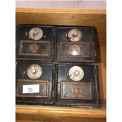 Mail boxes 1910-1919 with dial locks