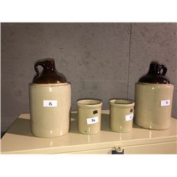 4 old crocks