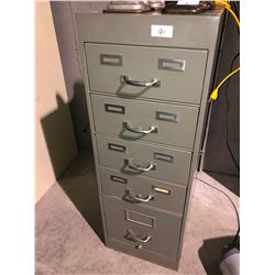 5 drawer steel parts cabinet