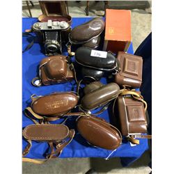 11 collectible cameras, Olympus 6, Zeiss, Icon