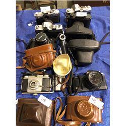 12 miscellaneous cameras, Cannon, Seiko, etc