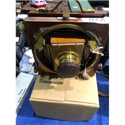 "Rare" Coronet Wood Camera with Brass