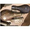 Image 3 : Sailors scope, gun powder flasks, Mossberg spotting scope stand & old Goose/duck calls