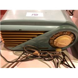 Blue Roamer and Northern Electric 1940's radios in art deco