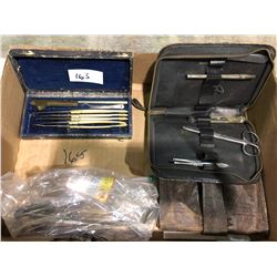 Ivory handled medical scalpel set, surgery devices