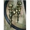 Image 3 : "Deco" tall dressing mirror w/2 antique brass wall fixtures, oil on canvas painting
