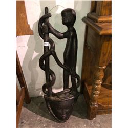1960's Haitian wood carving