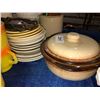 Image 4 : Assorted pitchers, Medalta pot, 60's pot/pan set, plates, Medicine Hat Jug