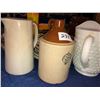 Image 5 : Assorted pitchers, Medalta pot, 60's pot/pan set, plates, Medicine Hat Jug