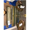 Image 2 : Antique wight scale, paper weight, novel 1950's taxi meter (Wilson Industries), scales and mianiatur