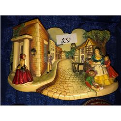 "Les Cadeaux" statue, nature craft street scene plu mug