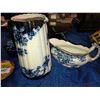 Image 2 : Flanders blue pitcher, gravy bowl plus dishware