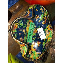 Rare Royal Winton Pekin blue chintz hand painted