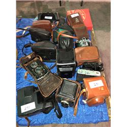 Rare 15 plus cameras, Rolleiflex, Ikoflex, Ikon, Zeiss, Rolleicord, German