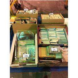 5 boxes of sports cards