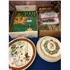 Image 1 : Collector plates, Queen Elizabeth antique scrapbooks, railroad keys (union, CPR, CN (very old), CP T