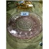 Image 2 : Depression glass plate, Carnival glass dish, lace glass dish