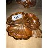 Image 3 : Depression glass plate, Carnival glass dish, lace glass dish