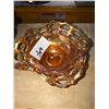 Image 4 : Depression glass plate, Carnival glass dish, lace glass dish