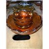 Image 1 : 1940's desert bowl and glass dishes, 1960's yellow glass, American Bi-Centennial