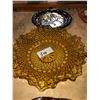 Image 2 : 1940's desert bowl and glass dishes, 1960's yellow glass, American Bi-Centennial