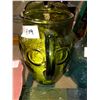 Image 6 : Crown Ducal dish, 40's pink fruit bowl, green glass, blue & green pitchers, large glass serving tray