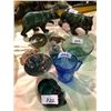 Image 1 : Blue pottery bears, shirley temple pitcher, Eskimo carving, military Medallion