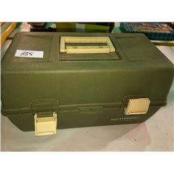 Old Pal tackle box with hooks & tackle