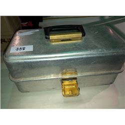 Two tackle boxes with gear