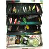 Image 2 : Two tackle boxes with gear