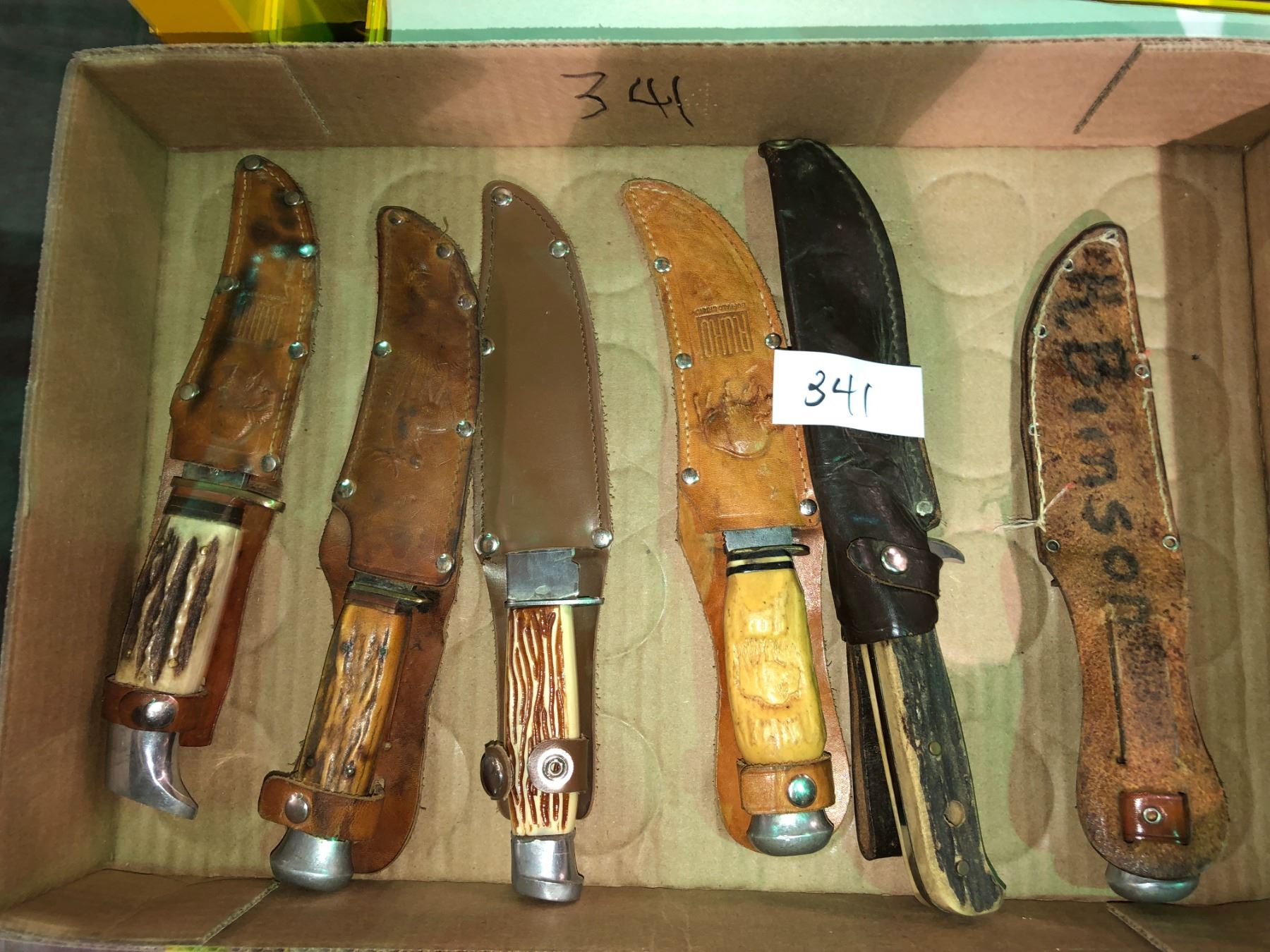 Antique & European hunting knives antler handles