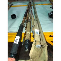 Bamboo & hickory rods, 1910 Rod in case