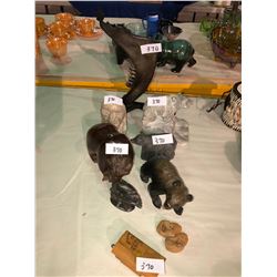 Native art, 4 bears, copper art