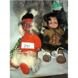 Native dolls, baby seals, moccasins, drum, pictures, beaded drum