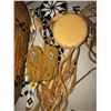 Image 7 : Tobacco pouch various dress beads, basket of various handmade doll clothing & shoes, etc