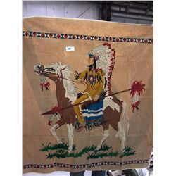 First Nations blanket, shooter vest and arrow holster