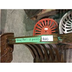 1800's folding chair