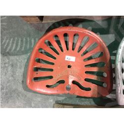 McCormick cast iron plow seat