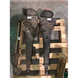 Cast iron light standards off historical building circa 1890's