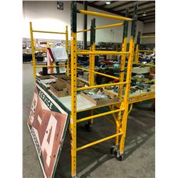 Liberty commercial metaltech adjustable scaffold w/ platform deck, 6 ft width, 1000lb capacity with 