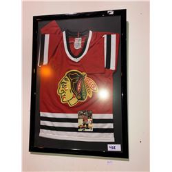 Art - Dave Manson Black Hawks Jersey, early 1900s UofS Agriculture photograph, Budweiser pic