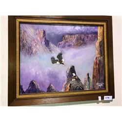 4 pieces of artwork, 2 H. Beadry paintings