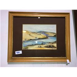 4 pieces of framed art